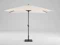 Ombrellone rettangolare per terrazza 300 x 200 x 245 cm in metallo e tessuto avorio - struttura centrale con apertura pratica